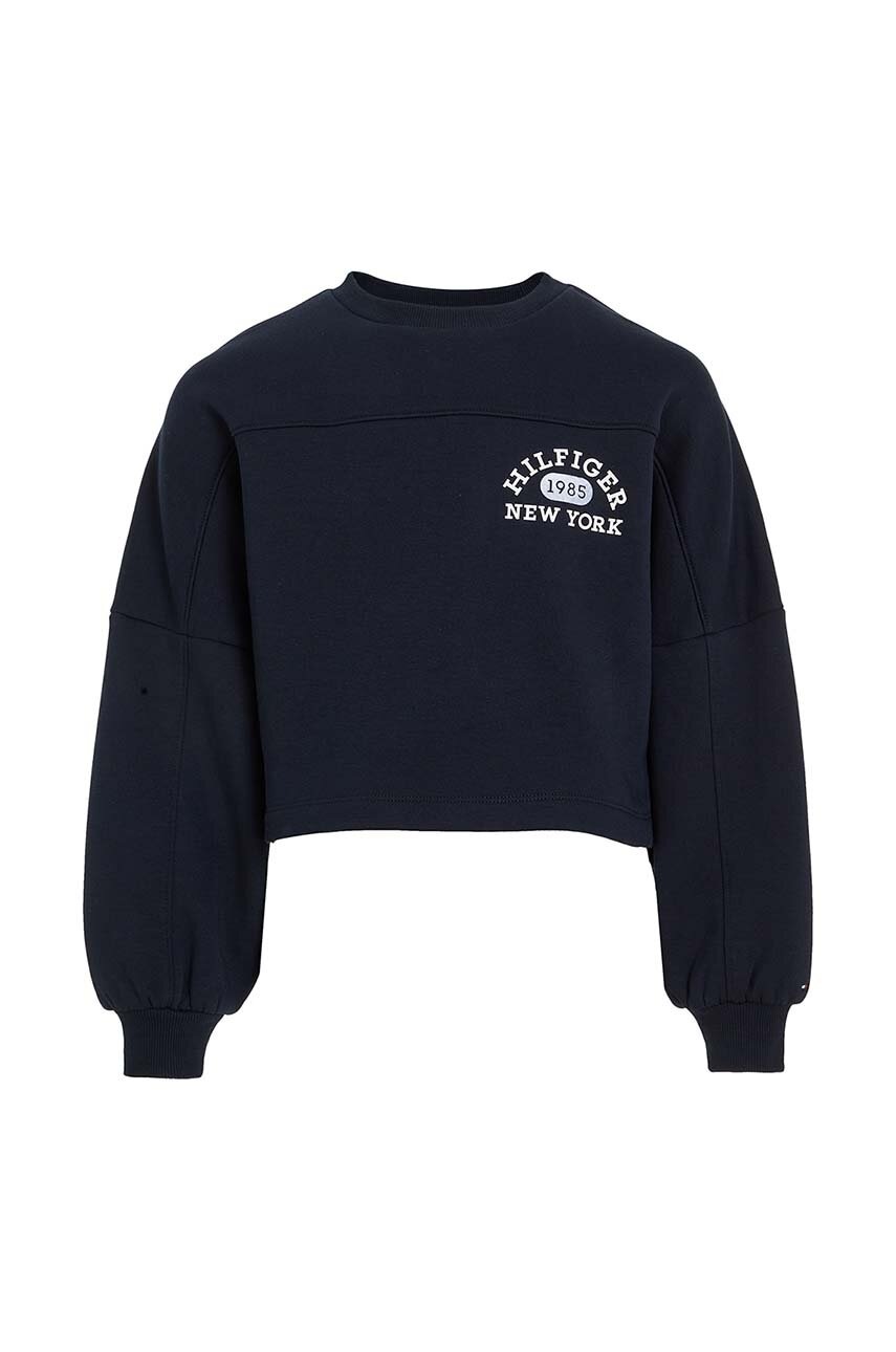 

Дитяча кофта Tommy Hilfiger колір синій однотонна