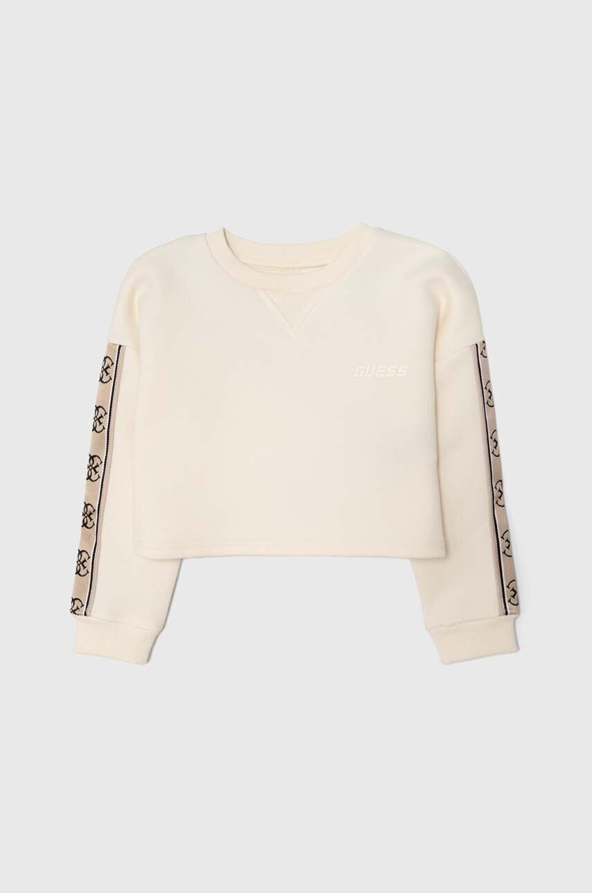 

Детская кофта Guess цвет бежевый с аппликацией