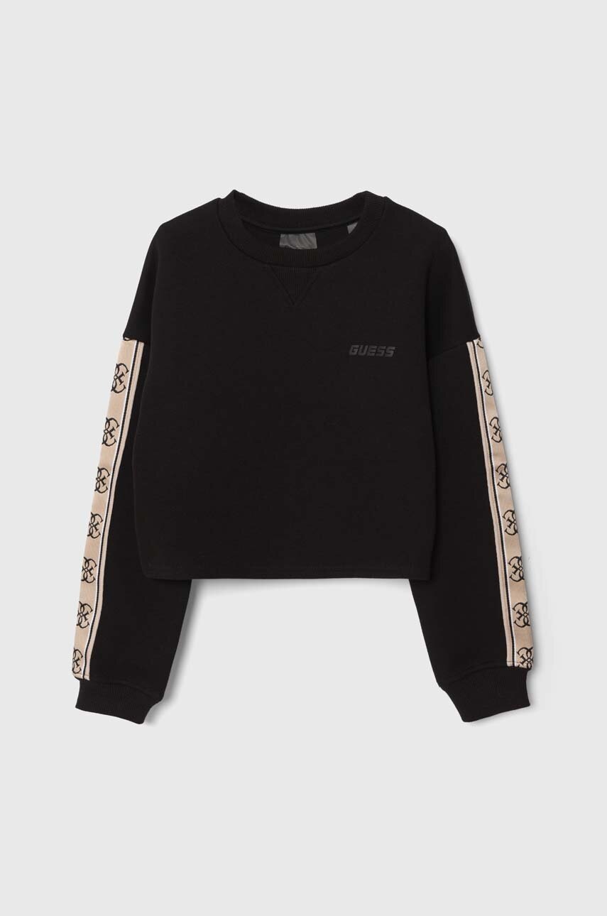 

Дитяча кофта Guess колір чорний з аплікацією