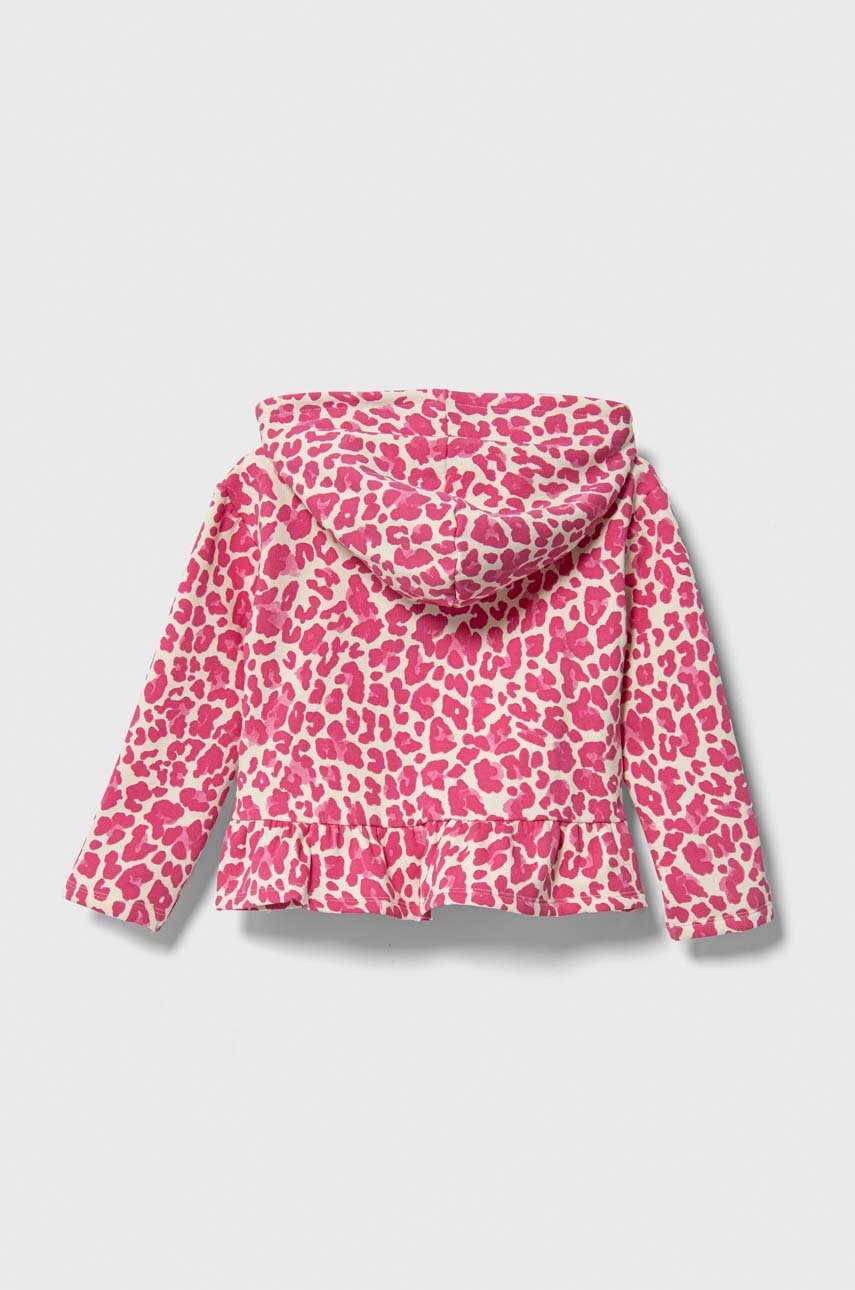 Детская кофта United Colors of Benetton цвет розовый с капюшоном узор в Житомире Детская кофта United Colors of Benetton цвет розовый с капюшоном узор в Житомире