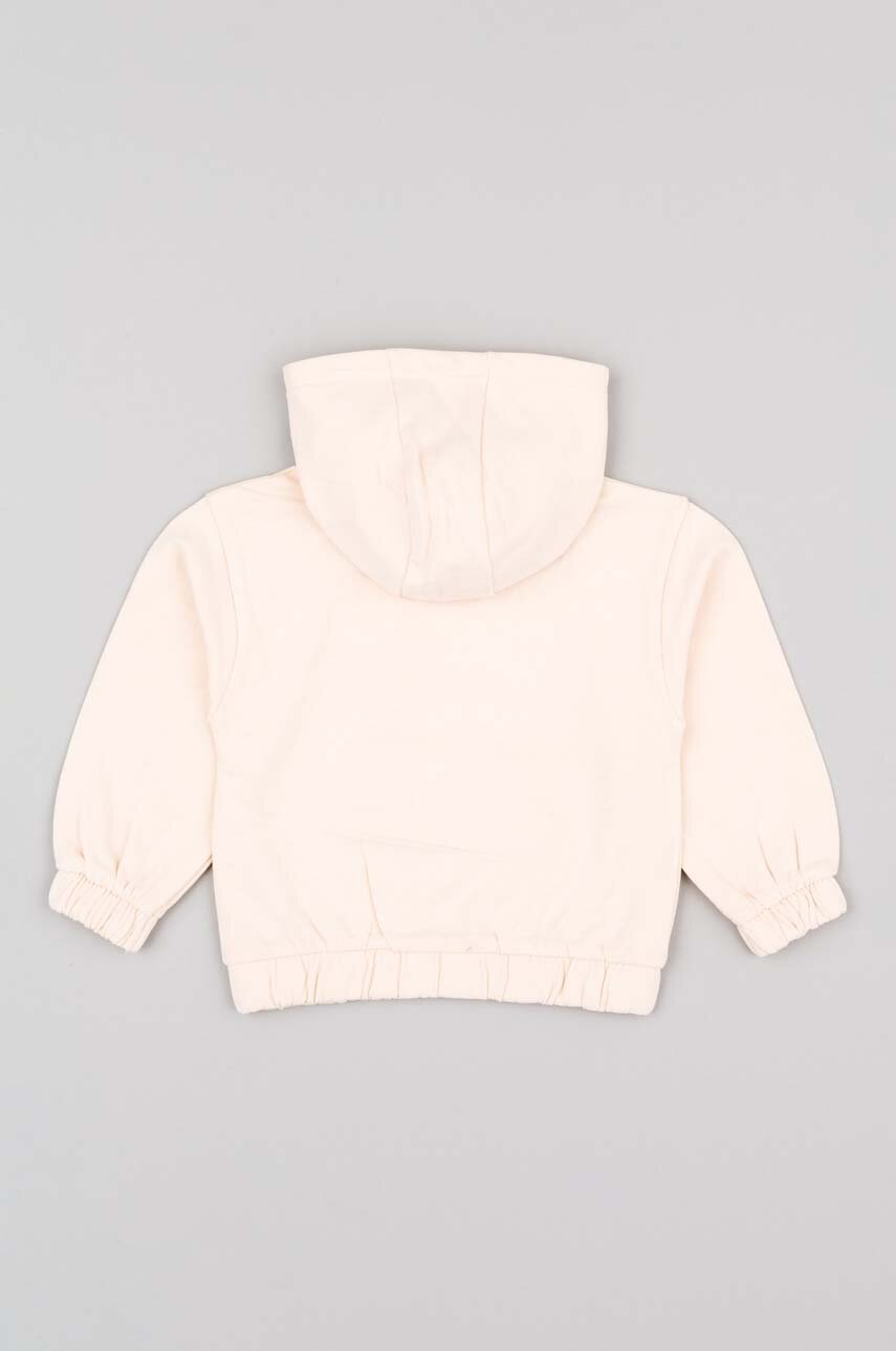 Хлопковая кофта для младенцев zippy цвет розовый с капюшоном с принтом Хлопковая кофта для младенцев zippy цвет розовый с капюшоном с принтом