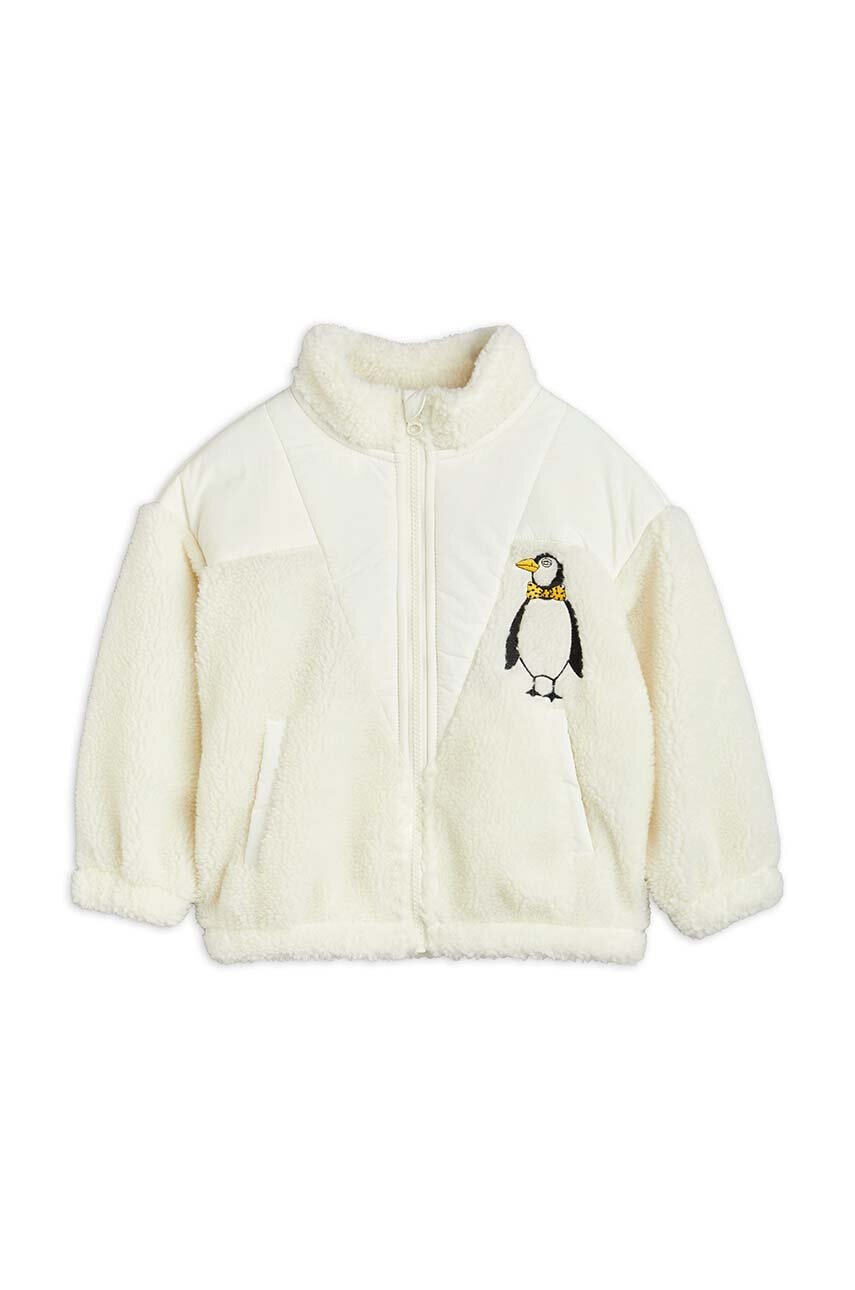 Детская кофта Mini Rodini цвет бежевый с аппликацией Детская кофта Mini Rodini цвет бежевый с аппликацией