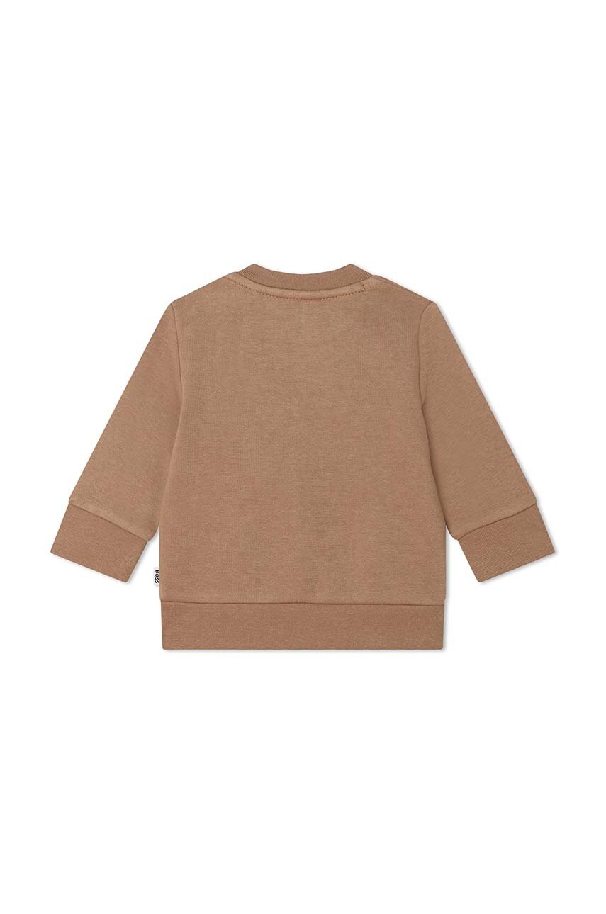 Детская кофта BOSS цвет бежевый с принтом