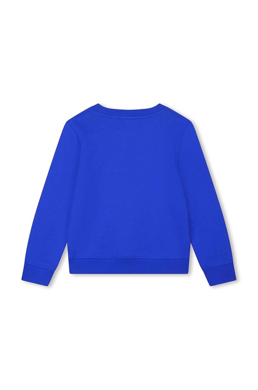 Детская хлопковая кофта Kenzo Kids цвет синий с принтом Детская хлопковая кофта Kenzo Kids цвет синий с принтом