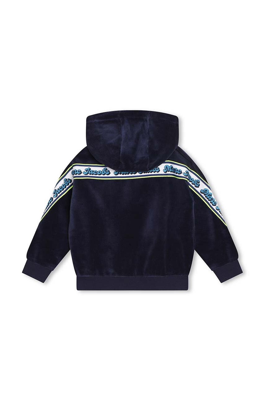 Кофта Marc Jacobs цвет синий с капюшоном с аппликацией Кофта Marc Jacobs цвет синий с капюшоном с аппликацией