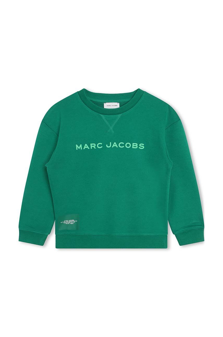 Levně Dětská mikina Marc Jacobs zelená barva, s potiskem