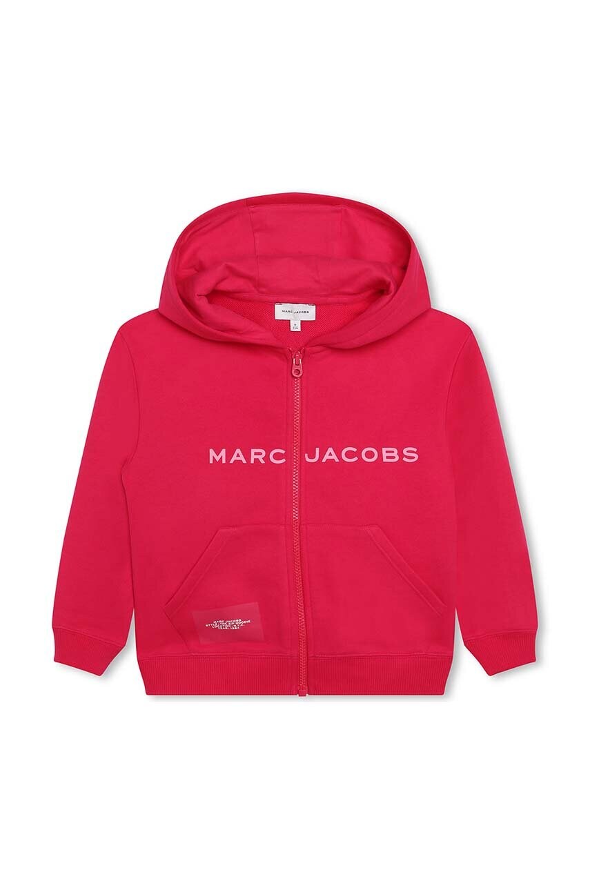 

Дитяча кофта Marc Jacobs колір червоний з капюшоном з принтом