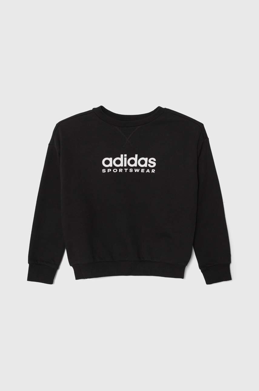 adidas bluza copii culoarea negru, cu imprimeu