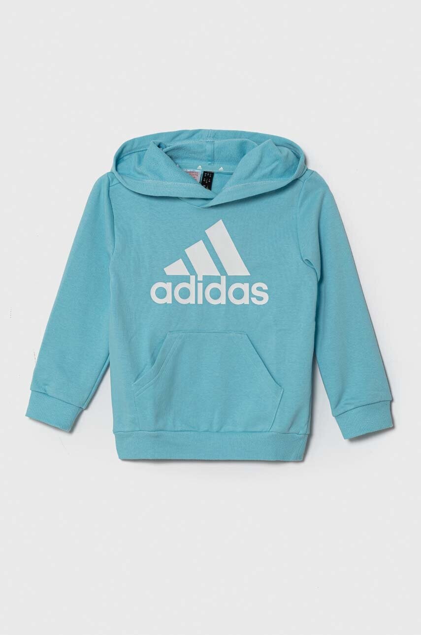 

Дитяча кофта adidas з капюшоном з принтом