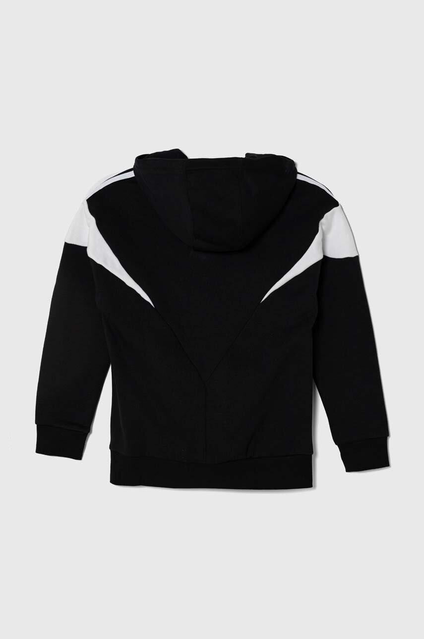 Детская кофта adidas Originals цвет чёрный с капюшоном узор в Житомире Детская кофта adidas Originals цвет чёрный с капюшоном узор в Житомире