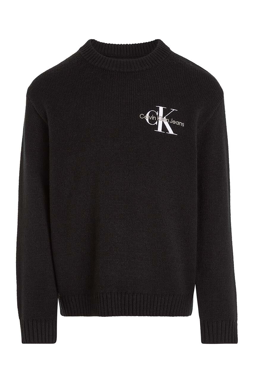 Детский свитер Calvin Klein Jeans цвет чёрный