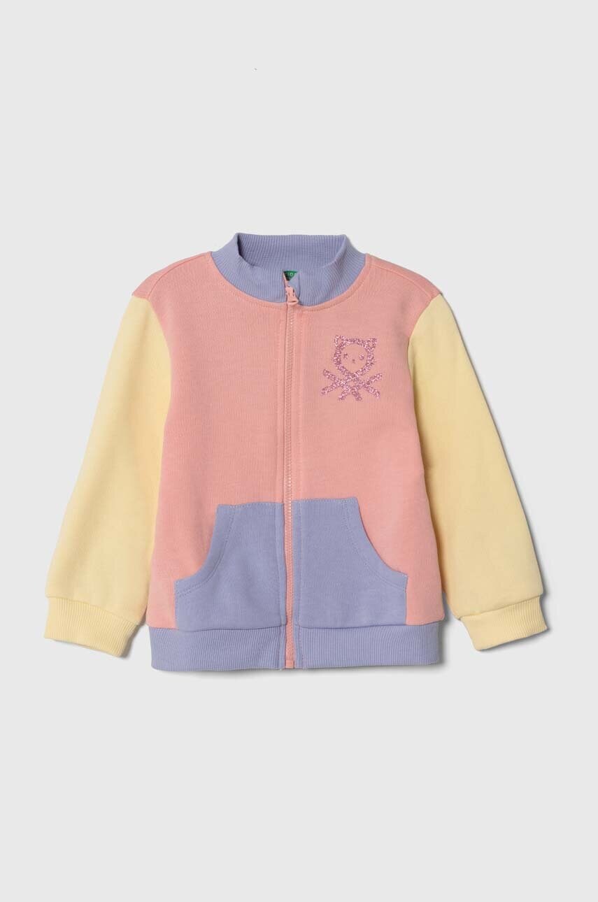 

Дитяча бавовняна кофта United Colors of Benetton з принтом