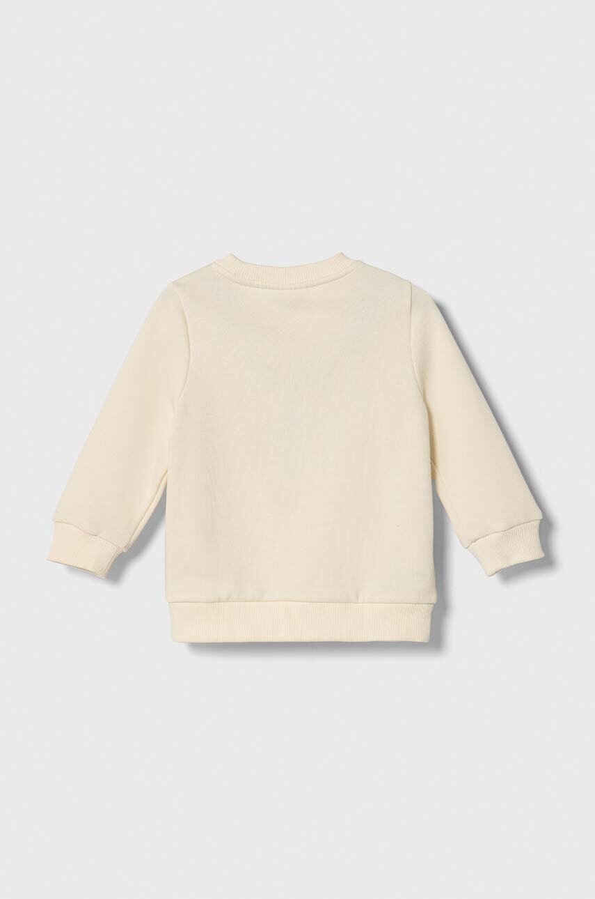 Детская кофта Lacoste цвет бежевый с принтом