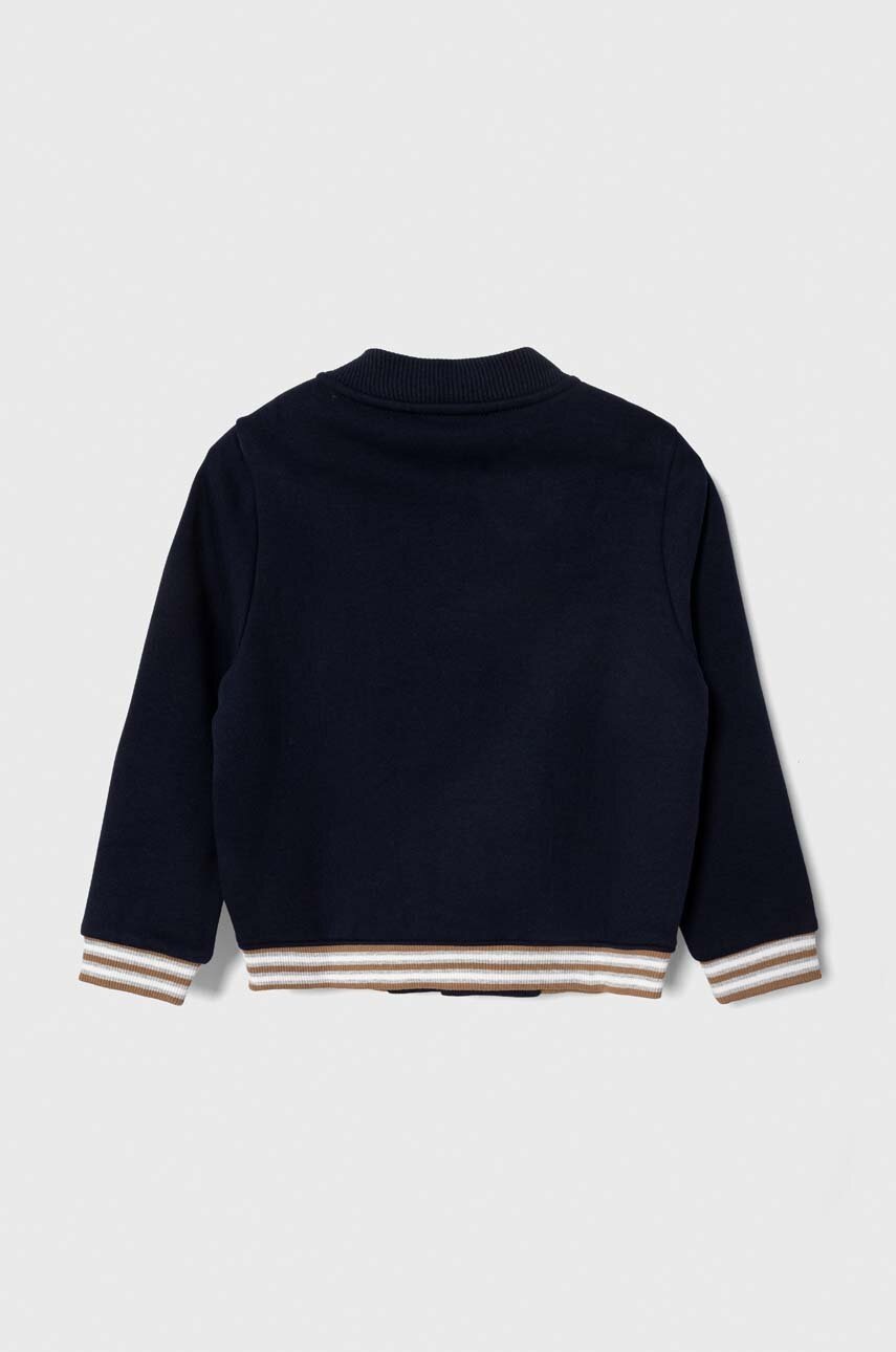 Детская кофта Lacoste цвет синий узор Детская кофта Lacoste цвет синий узор