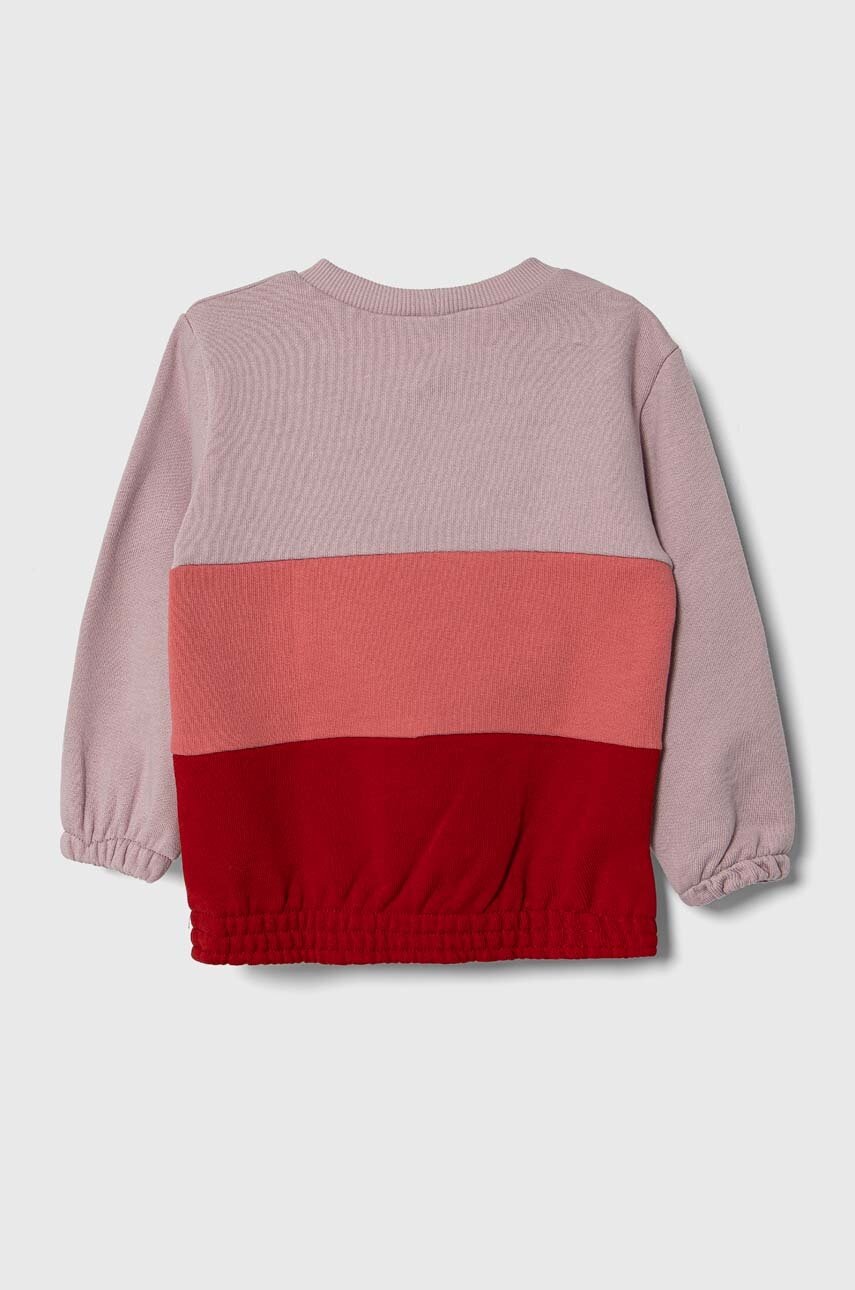 Детская хлопковая кофта United Colors of Benetton цвет фиолетовый узор Детская хлопковая кофта United Colors of Benetton цвет фиолетовый узор