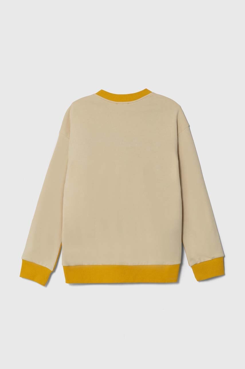 Детская кофта United Colors of Benetton цвет жёлтый с принтом Детская кофта United Colors of Benetton цвет жёлтый с принтом