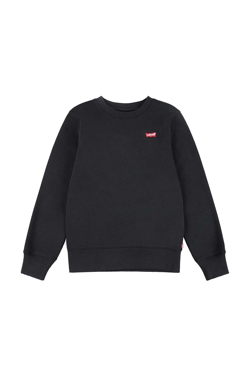 

Детски суичър Levi's в черно с апликация, Черен