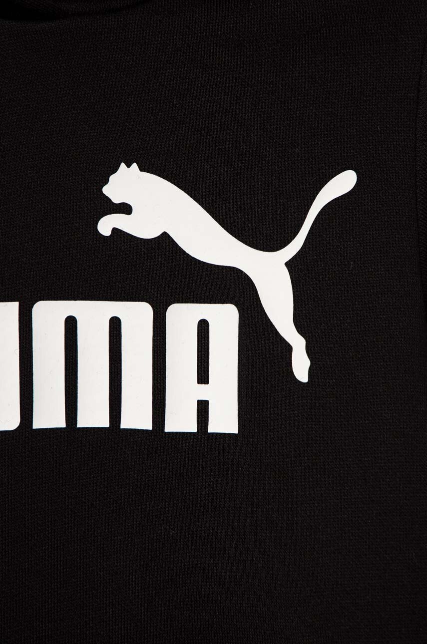 Puma gyerek felső ESS Logo Hoodie FL G fekete, nyomott mintás, kapucnis termék 2. képe