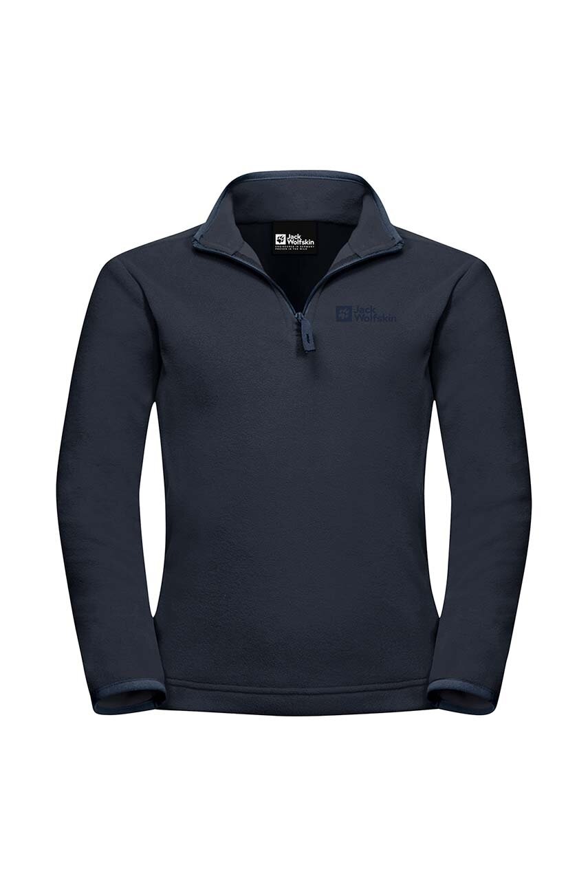

Детская кофта Jack Wolfskin TAUNUS HALFZIP цвет синий однотонная