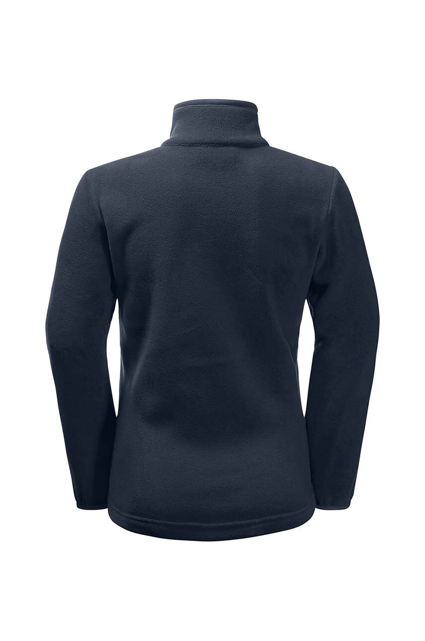 Детская кофта Jack Wolfskin TAUNUS JACKET цвет чёрный однотонная