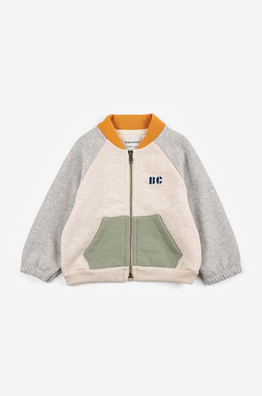 Кофта для немовлят Bobo Choses колір бежевий з аплікацією