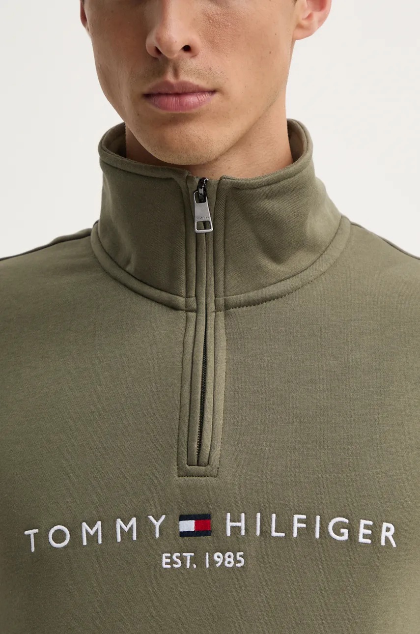 Кофта Tommy Hilfiger чоловіча колір зелений з принтом 