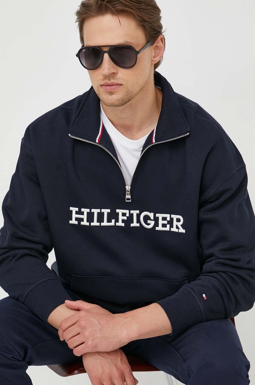 

Кофта Tommy Hilfiger чоловіча колір синій з аплікацією