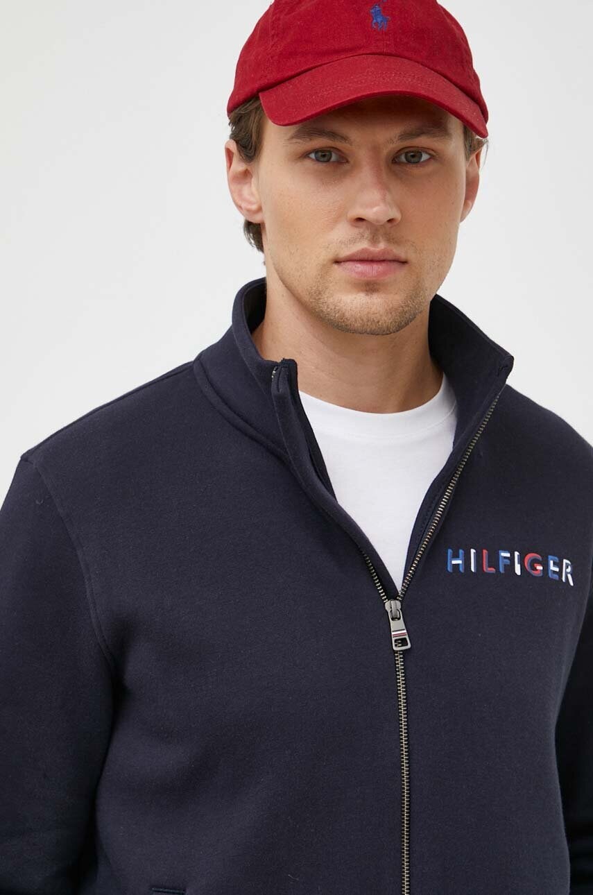 

Суичър Tommy Hilfiger в тъмносиньо с принт, Тъмносин