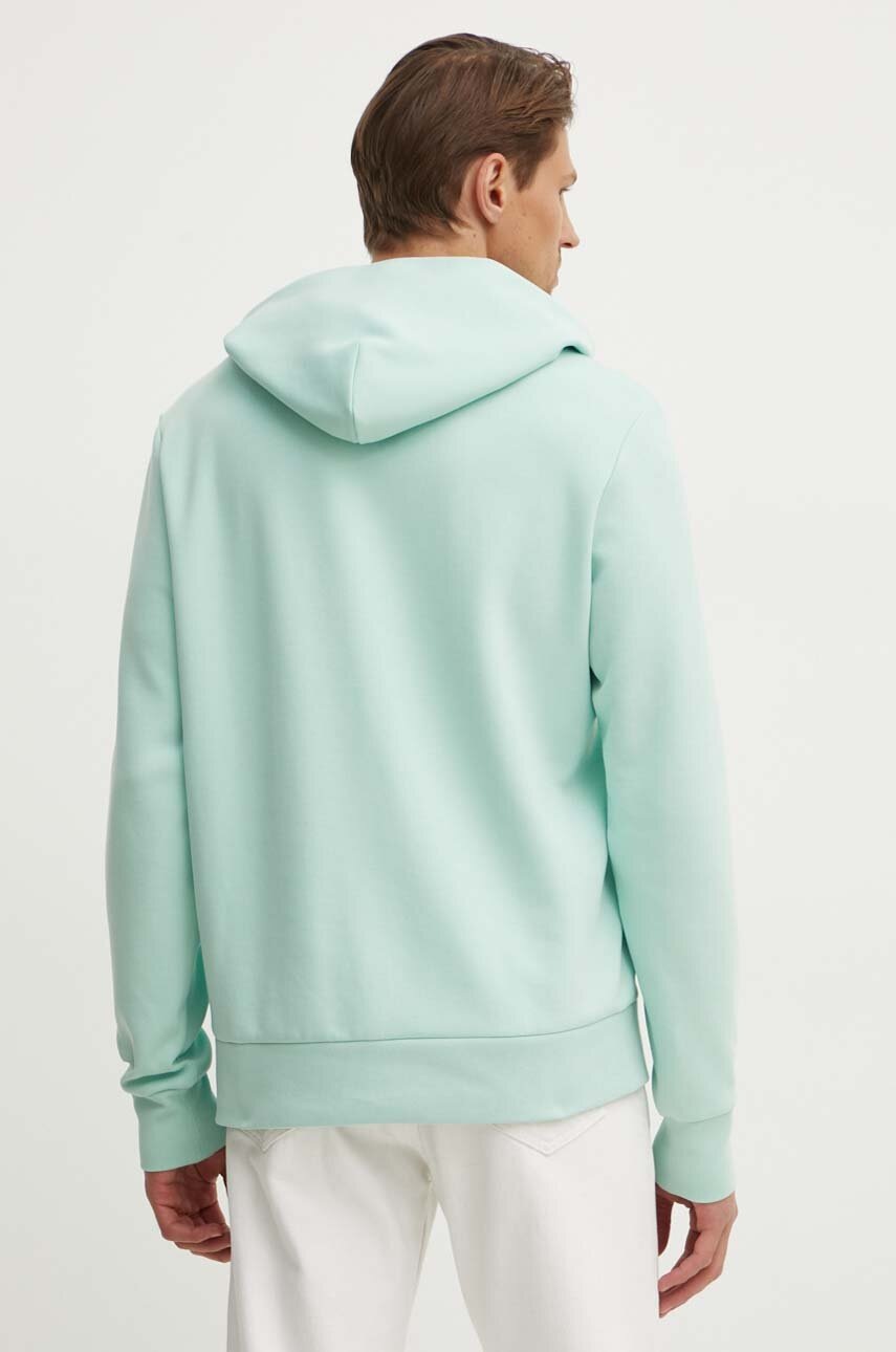 Μπλούζα Calvin Klein χρώμα: πορτοκαλί, με κουκούλα, K10K109927 φωτογραφία