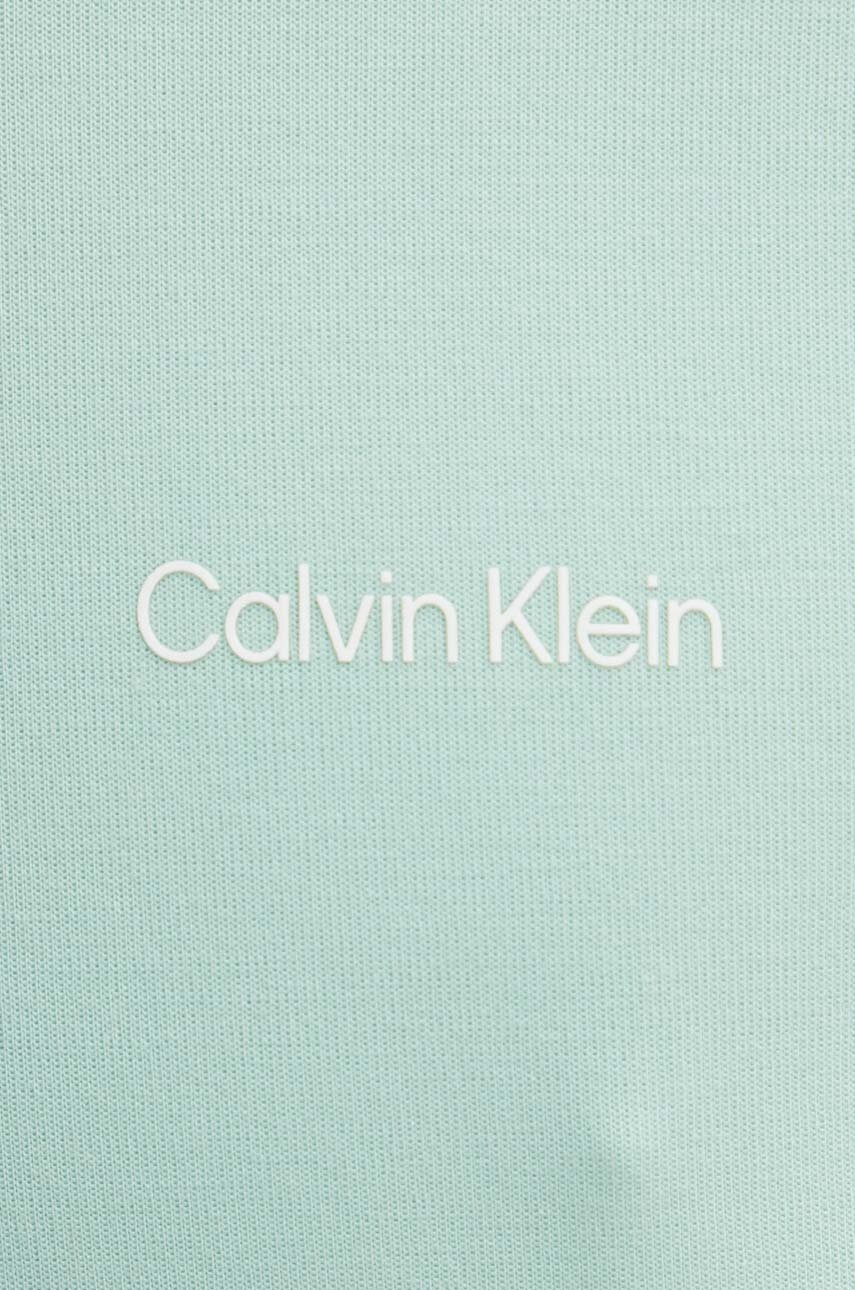 Μπλούζα Calvin Klein χρώμα: πορτοκαλί, με κουκούλα, K10K109927 φωτογραφία