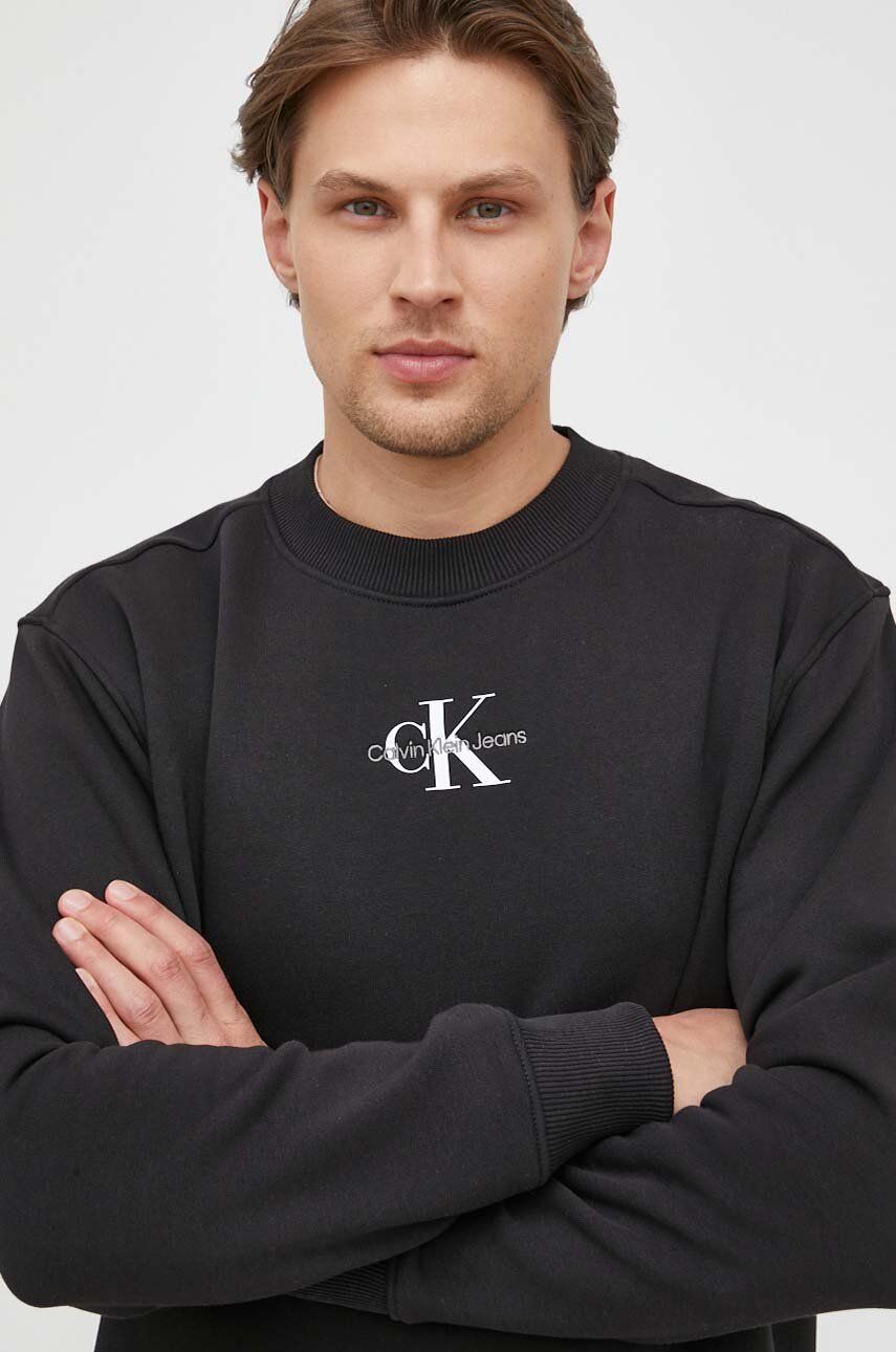 Calvin Klein Jeans bluza męska kolor czarny