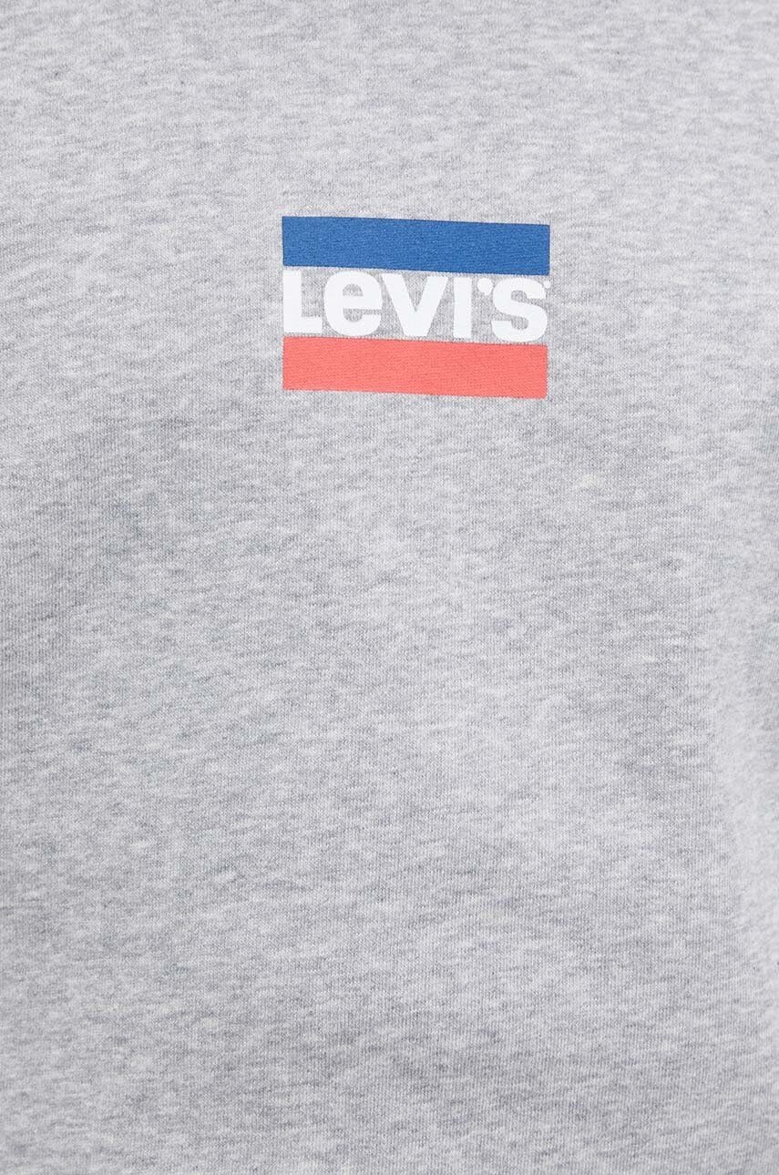 Levi's bluza męska kolor szary z nadrukiem