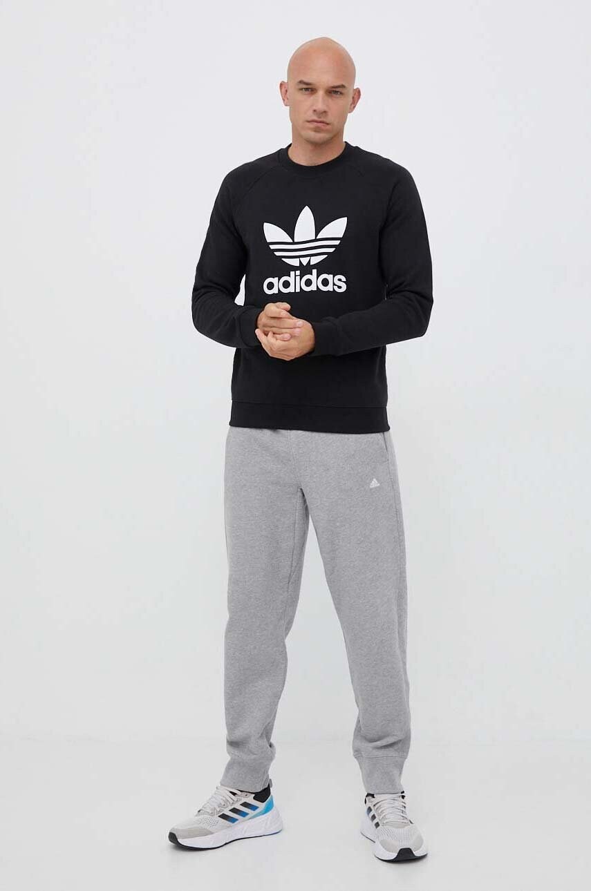 Βαμβακερή μπλούζα adidas Originals χρώμα: μαύρο φωτογραφία