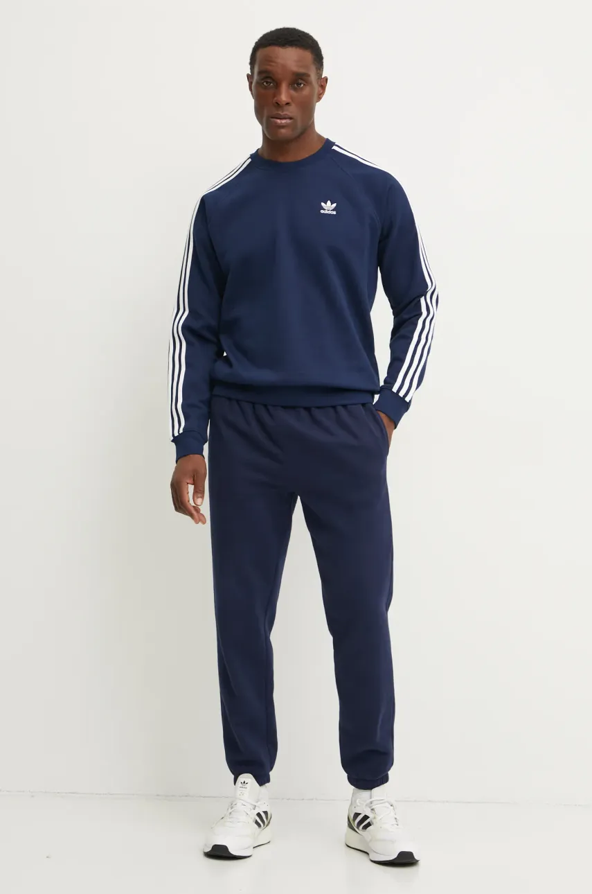 Кофта adidas Originals 3-Stripes мужская цвет синий с принтом IM4515 Кофта adidas Originals 3-Stripes мужская цвет синий с принтом IM4515