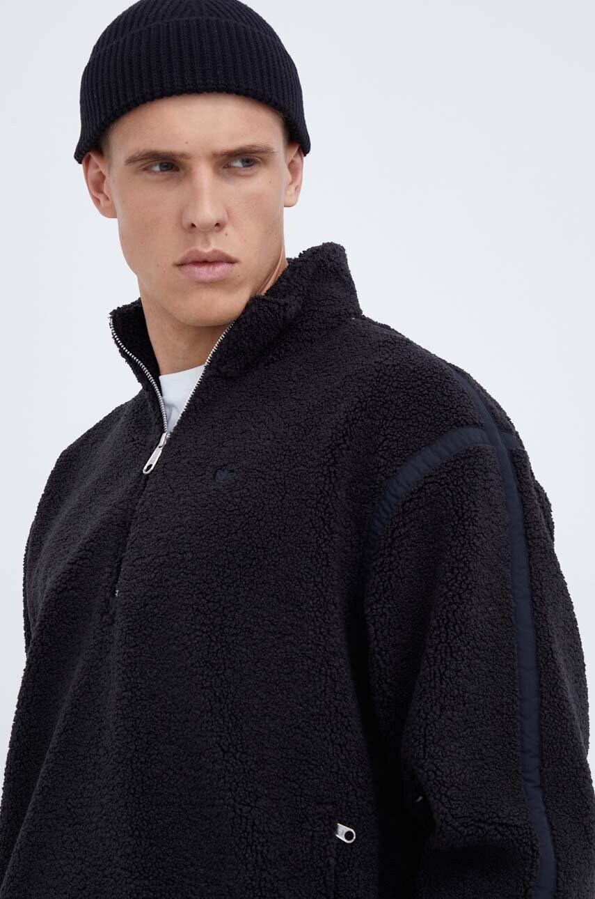 

Кофта adidas Originals мужская цвет чёрный однотонная