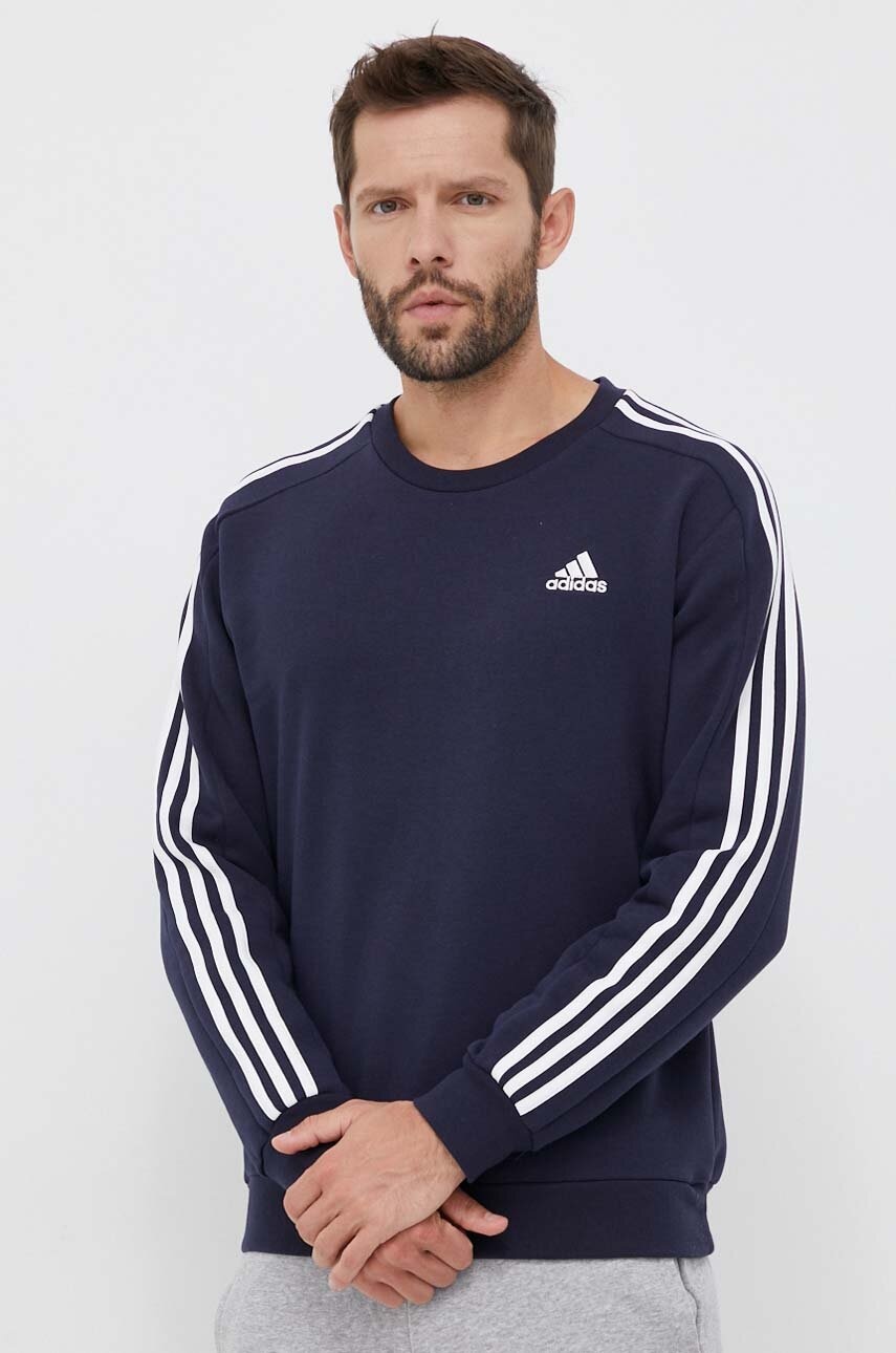 adidas bluză bărbați, culoarea bleumarin, cu model IJ6469