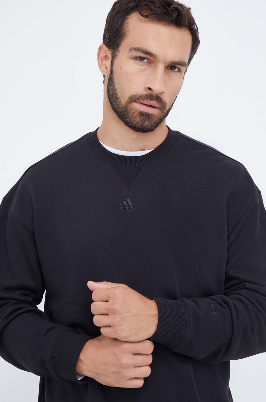 

Кофта adidas мужская цвет чёрный однотонная