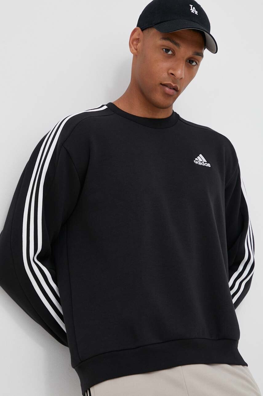 

Кофта adidas чоловіча колір чорний з аплікацією