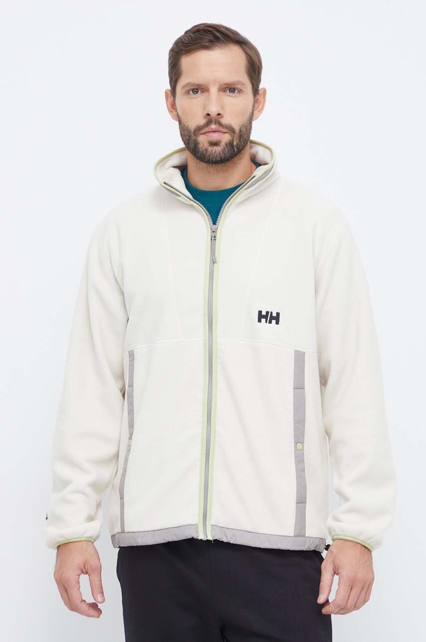 Helly Hansen bluza barbati, culoarea bej, neted - Shoppu.ro