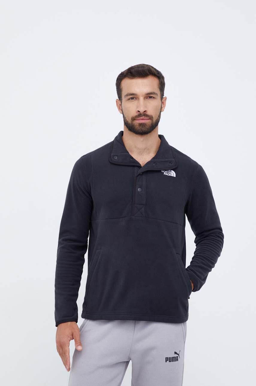 The North Face Bluza Barbati, Culoarea Negru, Cu Imprimeu