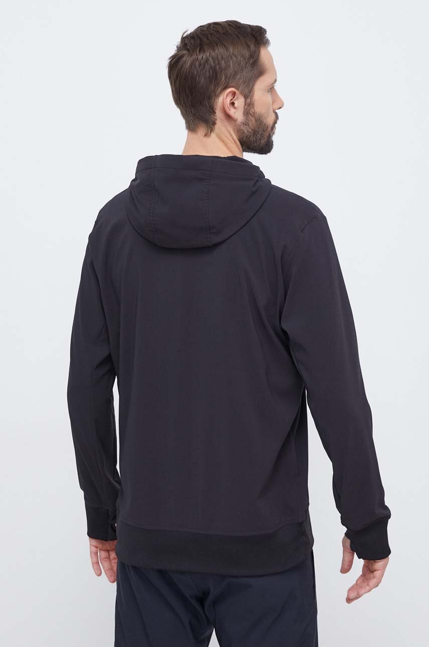 The North Face sportos pulóver Tekno Logo fekete, nyomott mintás, kapucnis termék 2. képe