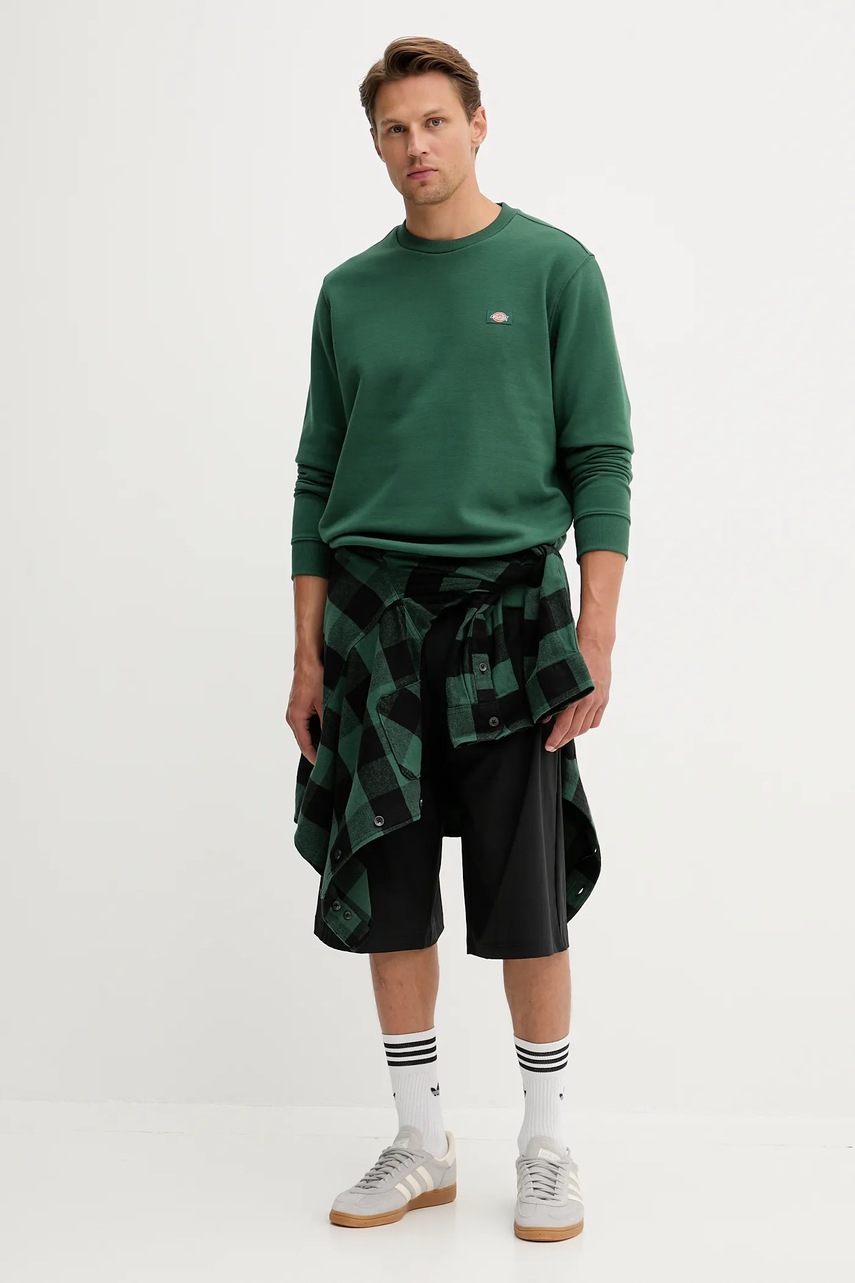 Кофта Dickies цвет зелёный однотонная DK0A4XCE