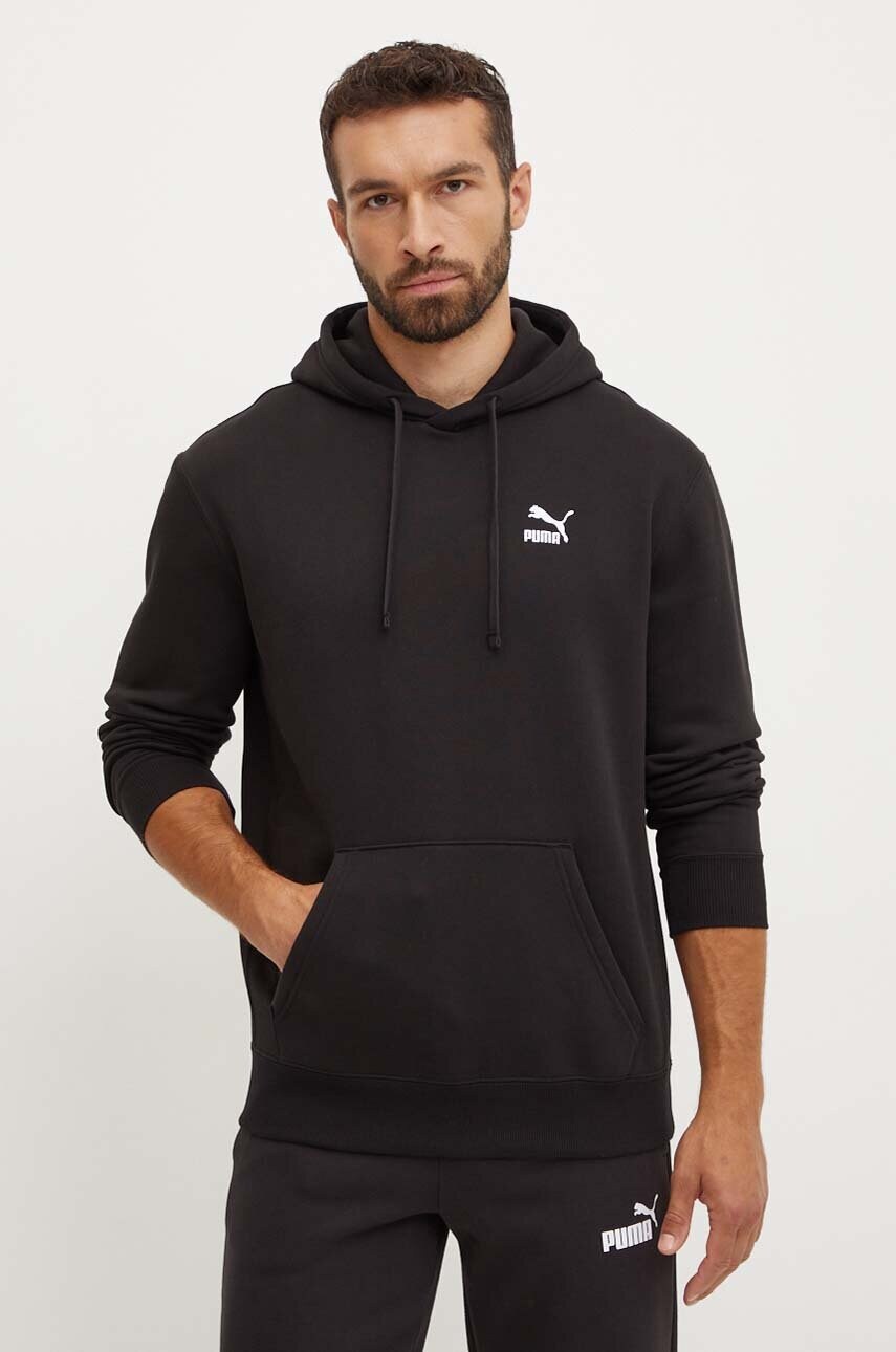 

Суичър Puma Classics в черно с качулка с принт 535596, Черен