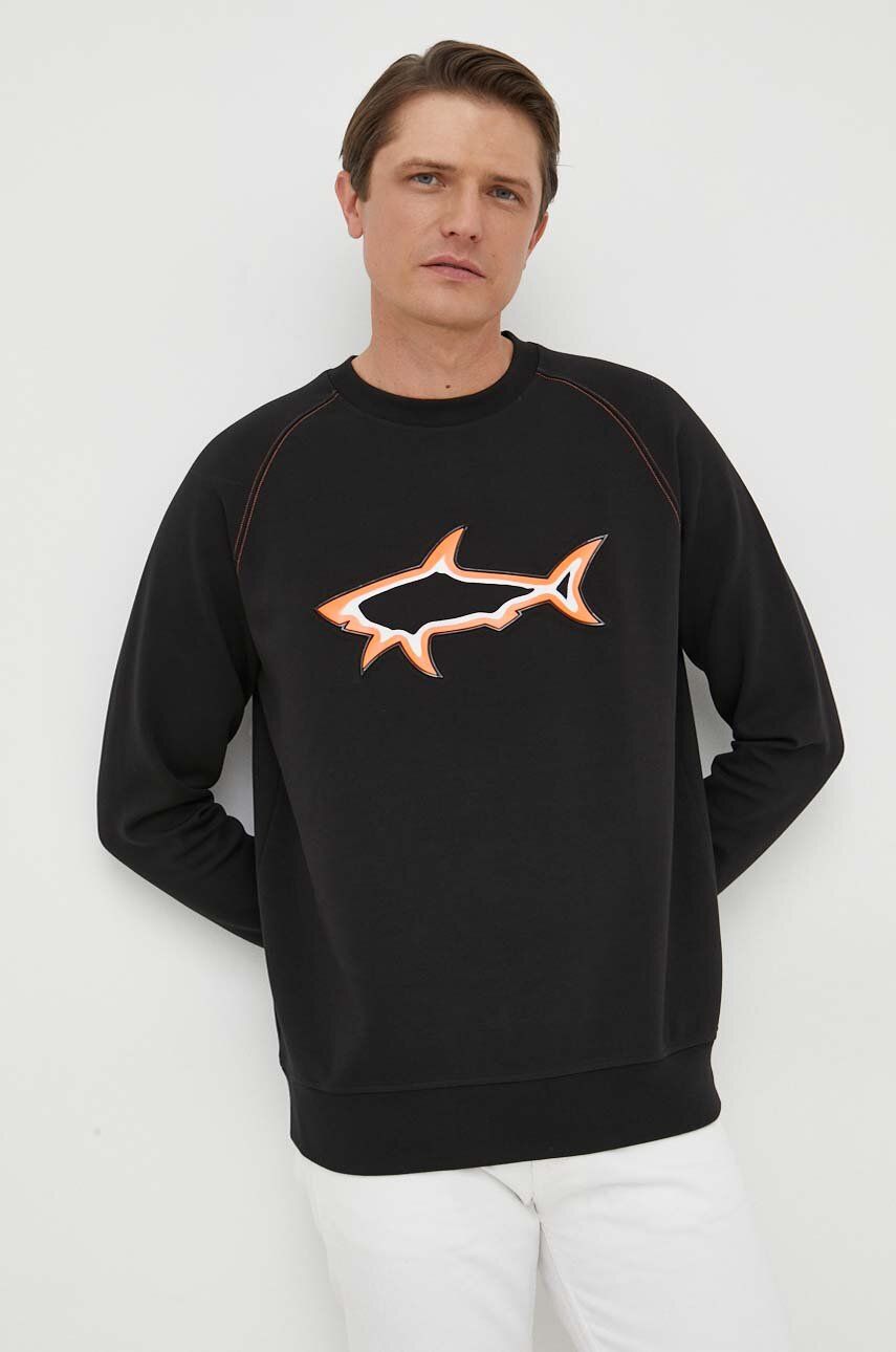 Paul&shark Bluza Barbati, Culoarea Negru, Cu Imprimeu