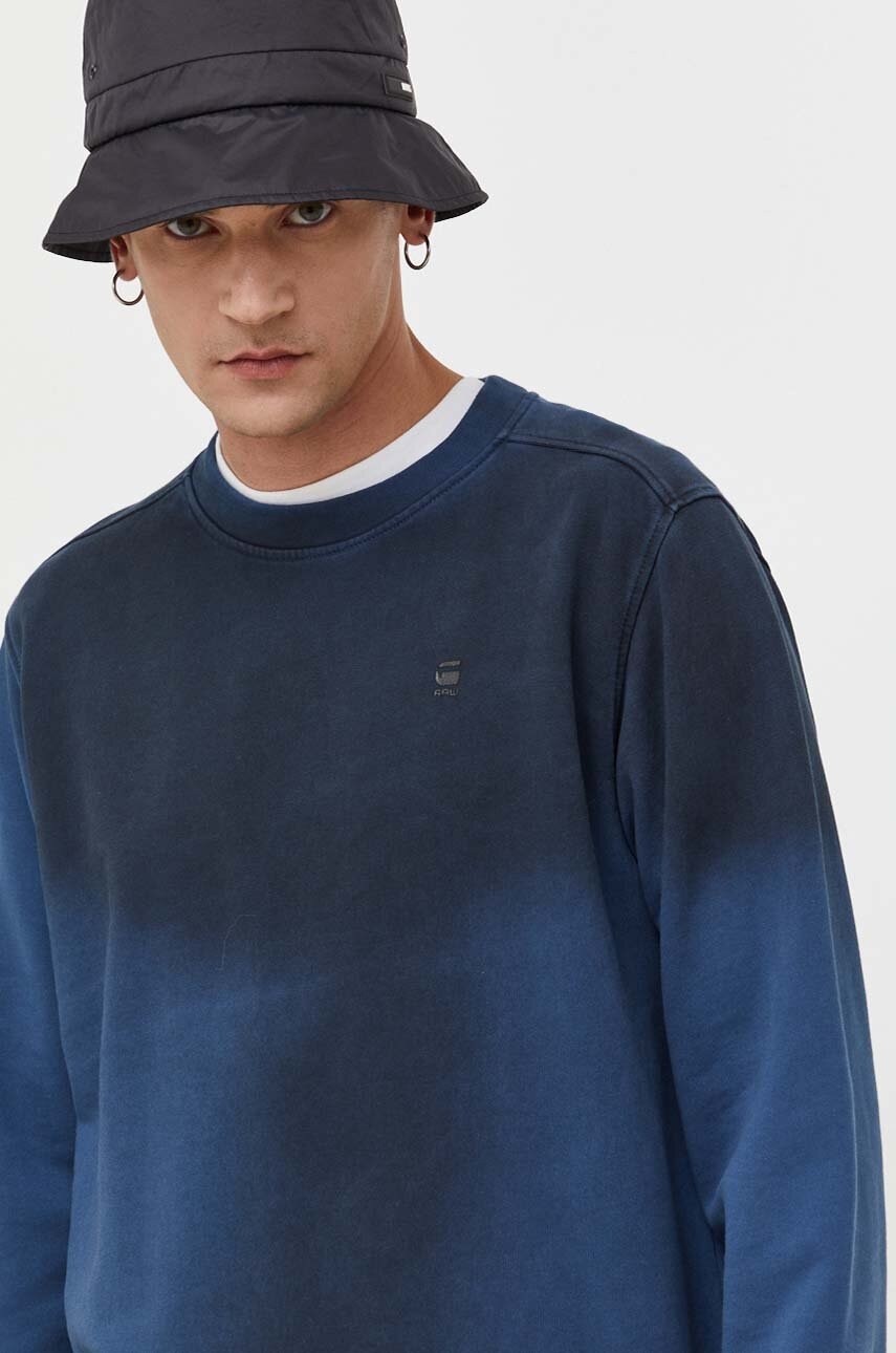 

Бавовняна кофта G-Star Raw чоловіча колір синій візерунок