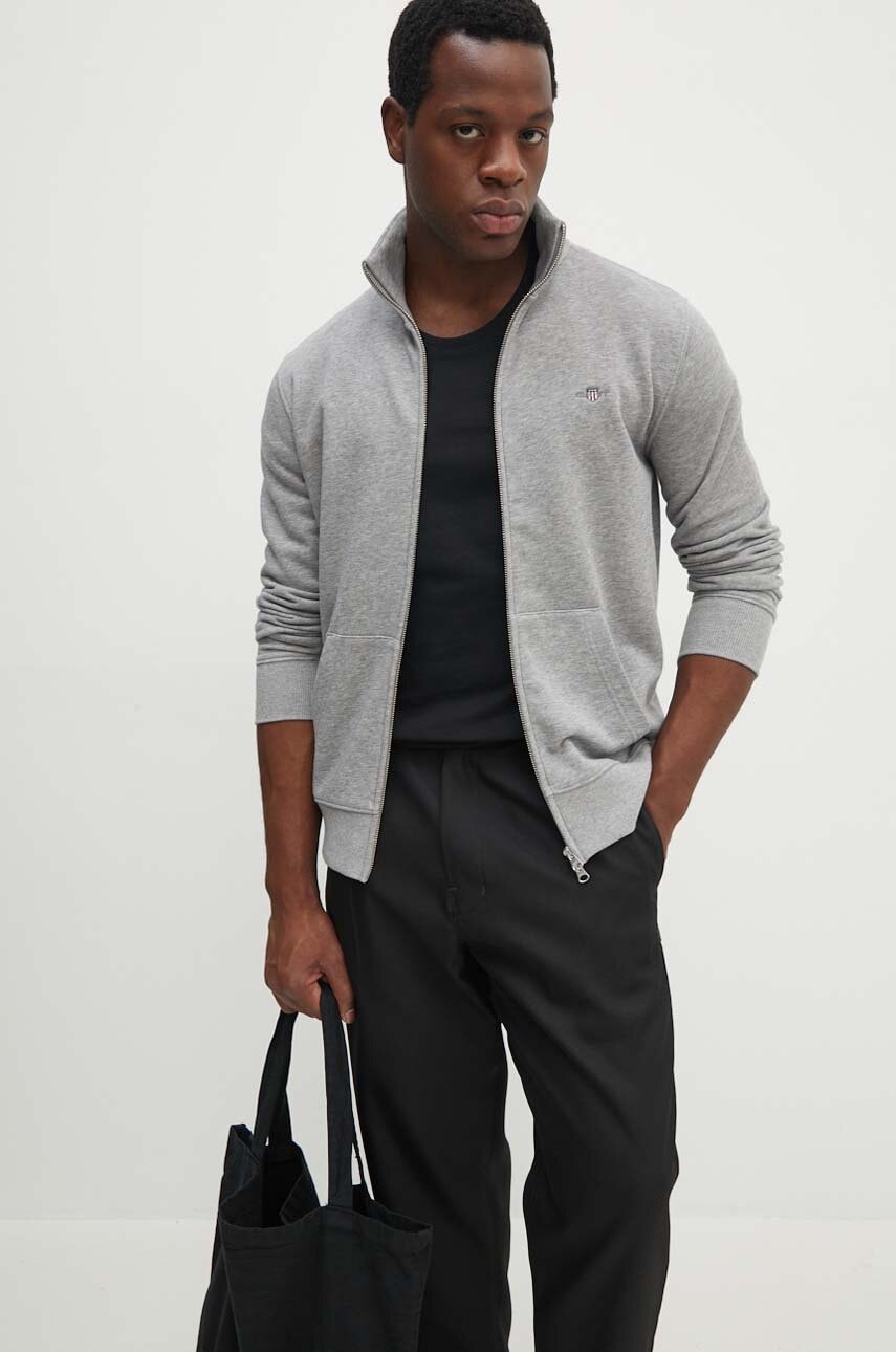 Gant bluza barbati, culoarea negru, neted