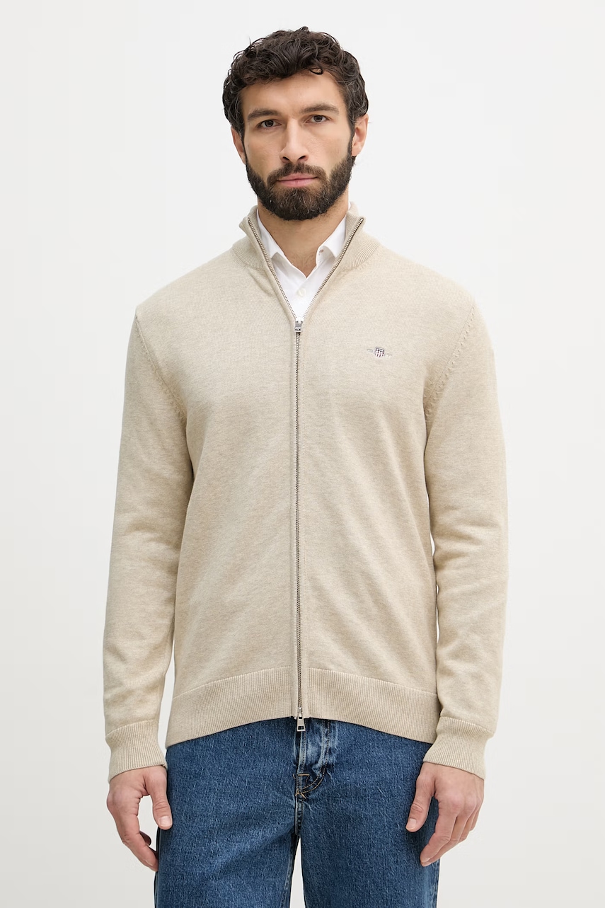 Gant cardigan din bumbac