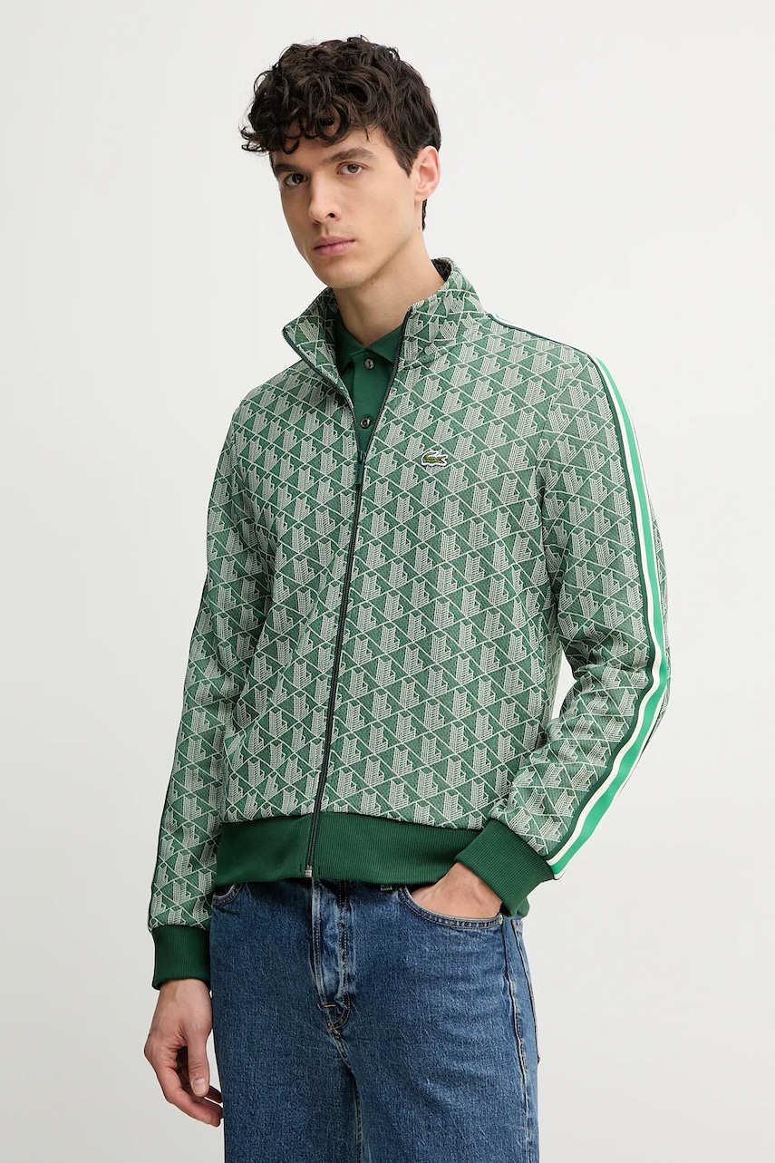 Lacoste bluza barbati, culoarea verde, modelator Lacoste bluza barbati, culoarea verde, modelator