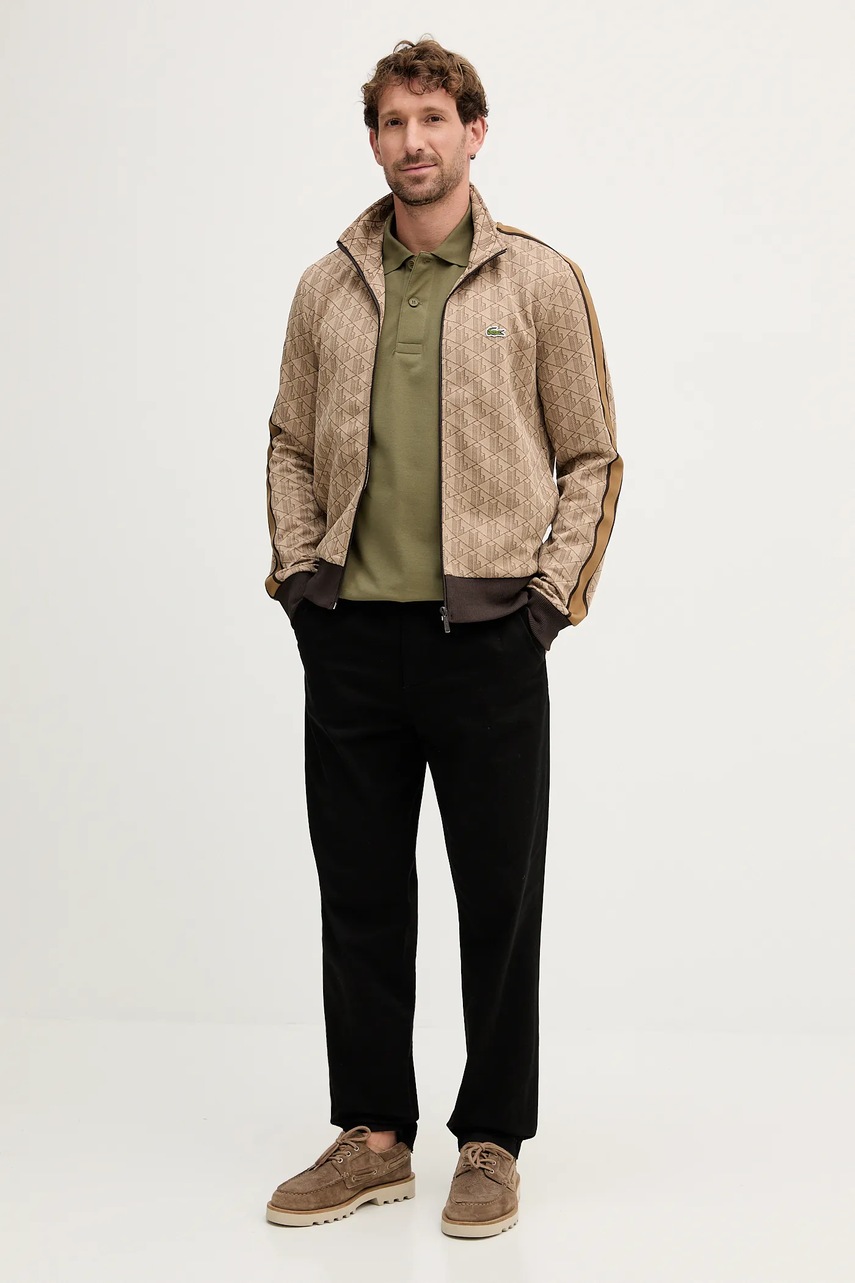 Кофта Lacoste цвет бежевый узор SH1368