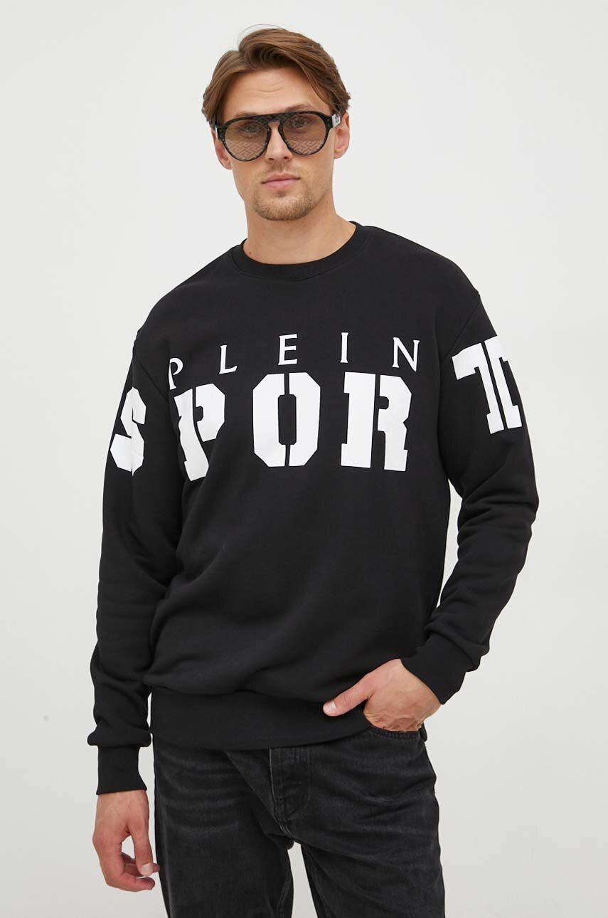 

Кофта PLEIN SPORT мужская цвет чёрный с принтом